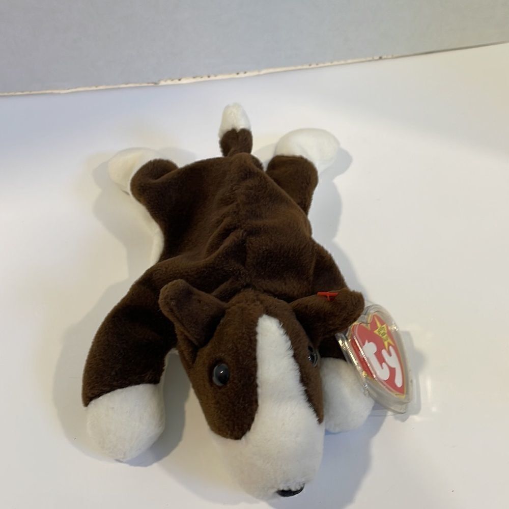 Vintage Bruno the Dog 1997 Ty Beanie Baby MINT Condition w all tags PVC Pellets - Picture 4 of 8